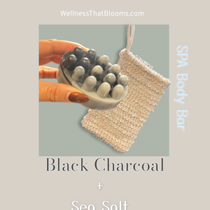 Revitalizing Spa Massage Body Bar with sisal pouch