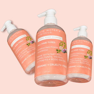 Low Stock! Rose + Hibiscus Foaming Shampoo