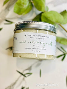 Low Stock! Avocado + Rosemary Mint Deep Hair Conditioner