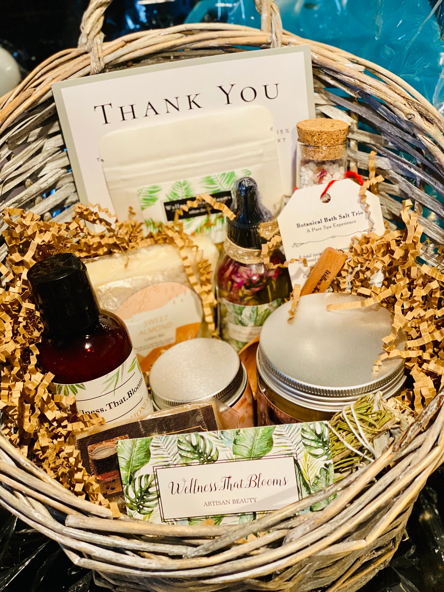 Sweet Blooms Spa Gift Basket