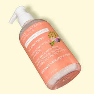 Low Stock! Rose + Hibiscus Foaming Shampoo